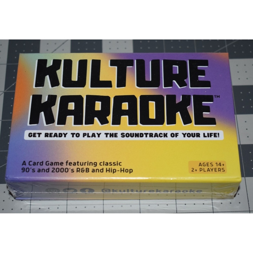 2020 Kulture Karaoke Card Game R&B Hip Hop 90s 2000s Y2K Party Fun NEW SEALED